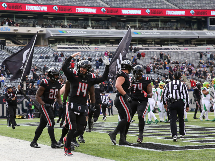 Cheers rang through the crowd. It was the first touchdown in franchise history.