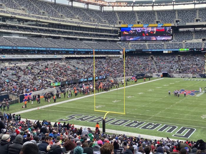 Announced attendance for the game was 17,634. With a capacity of more than 80,000, MetLife is a tough place to fill.