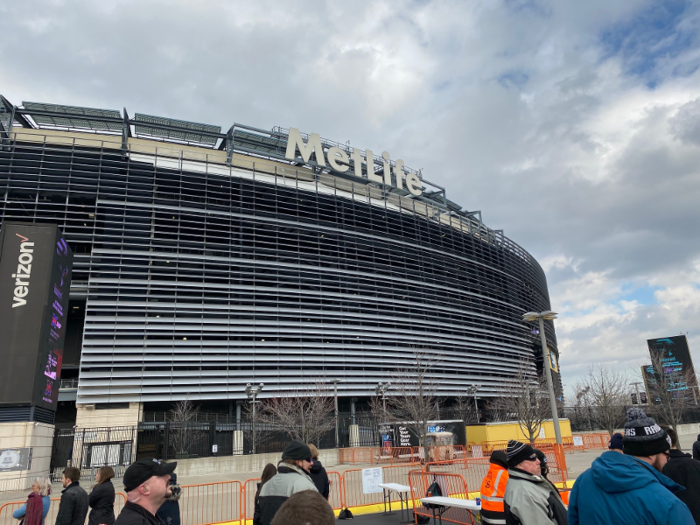 After a 30 minute trek, we arrived at MetLife Stadium.