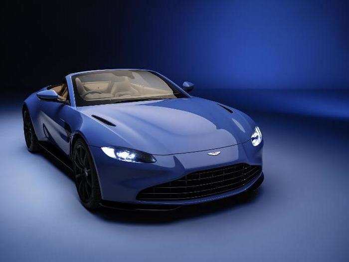 Drivers can lower the roof in just 6.7 seconds or raise it in 6.8. Plus, the convertible top is operable at speeds of up to 31 mph, Aston says.