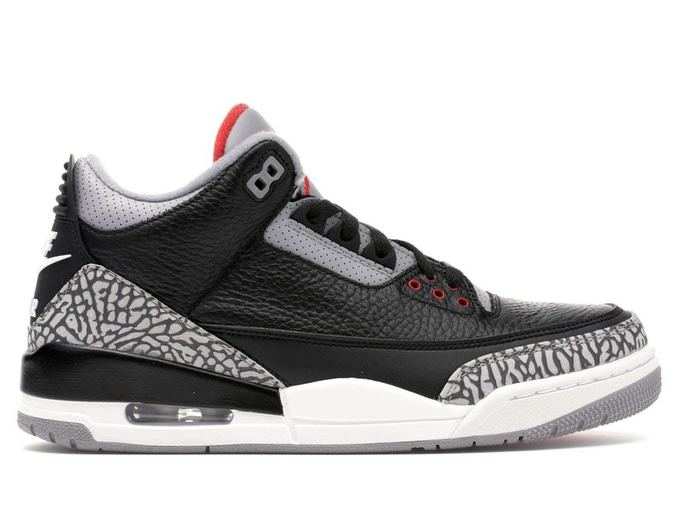 3. Air Jordan 3 Black Cement