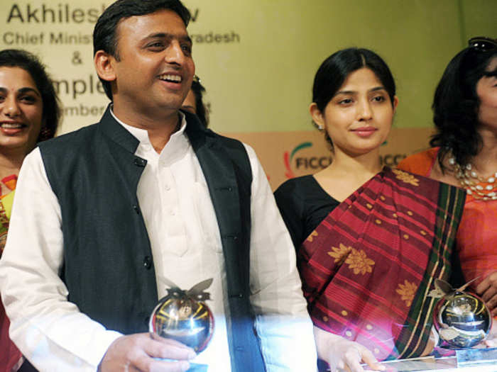 Akhilesh and Dimple Yadav