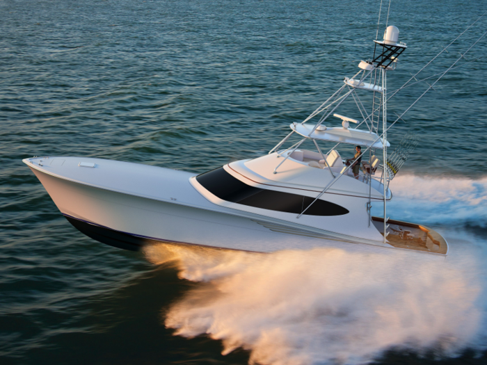 5. The GT65 Carolina is a sportfishing boat making its world debut at the Miami Yacht Show.