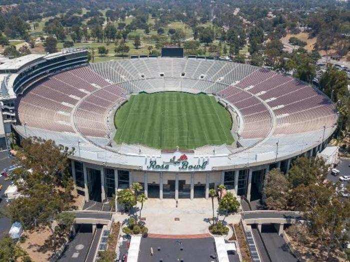 The 90,888 seater Rose Bowl is the largest soccer ground in the United States