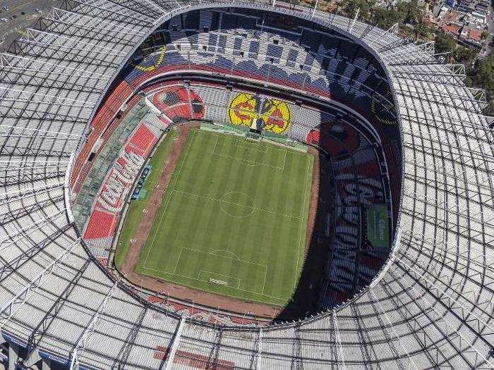 The famous Estadio Azteca in Mexico seats 87,523