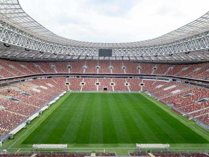 The Luzhniki Stadium is the largest soccer ground in Russia, holding 81,004