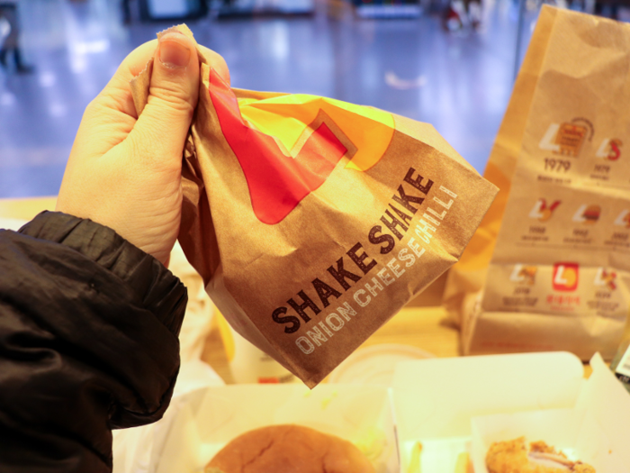 However, I had ordered the Onion Shake Shake Fries, which come with a flavor packet. I sprinkled the onion flavor into my bag of fries and shook away.