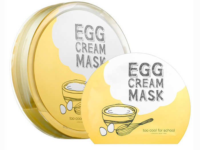 too cool for school Egg Cream Mask Set