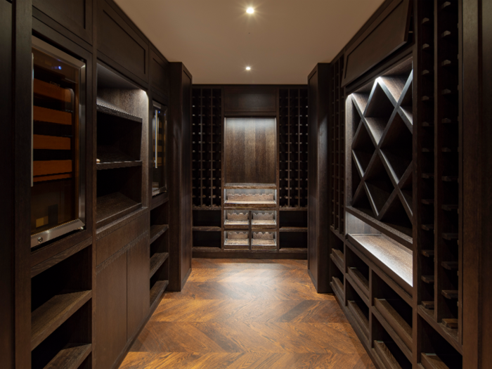 The home comes with not one, but two wine cellars.