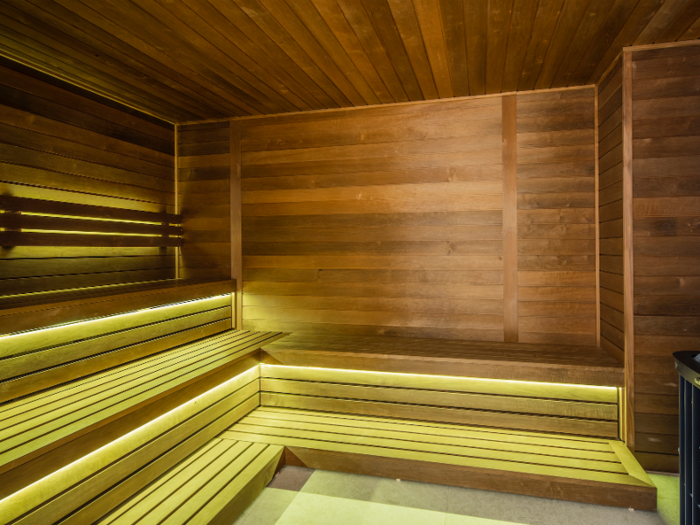 ... as well as an in-house spa with a hot tub, sauna, and hammam.