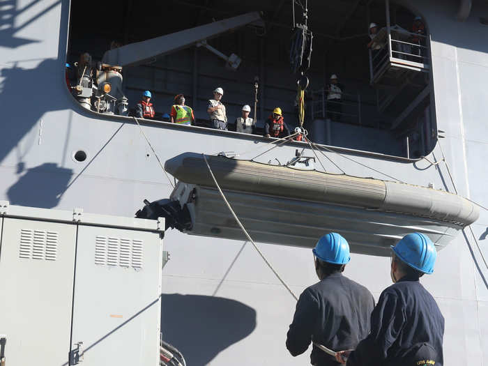 Similar to all work sections aboard the Bataan, Boatswain