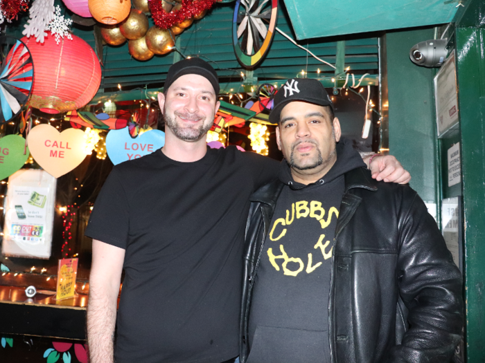 Danny (left) has been serving up drinks at Cubbyhole for about 10 years.