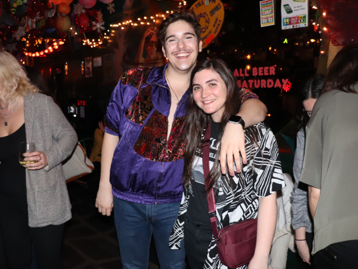 Jorge Fernandez (left) and Samantha Stott (right) said they both come to Cubbyhole at least once a week. They