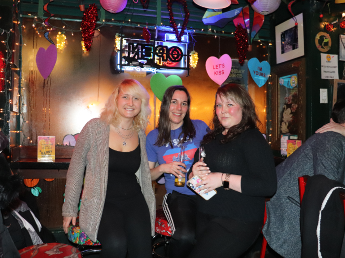 Since there are only three lesbian bars left in New York City, Cubbyhole is considered a special place to members and allies of the LGBTQ+ community. Michelle (left), Maggie (center), and Christine (right) described Cubbyhole as a safe place where everyone is friendly to one another and conversation is everywhere.