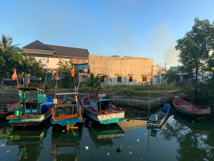 A Vietjet representative blamed the delay on technical difficulties with the plane. We were not allowed to check in until after 6 p.m., so we decided to head to a fishing village 15 minutes away to pass the time.