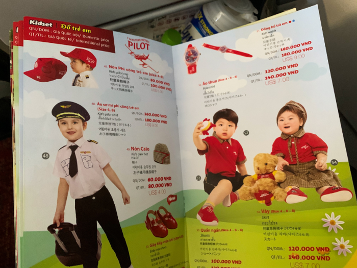 Vietjet sells many items beyond food.