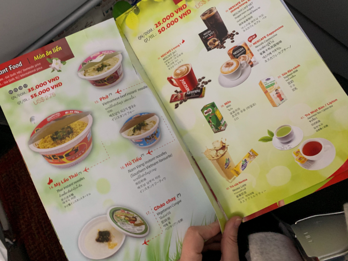 Moving on from my half-eaten dish, I decided to see what other deals Vietjet might have.