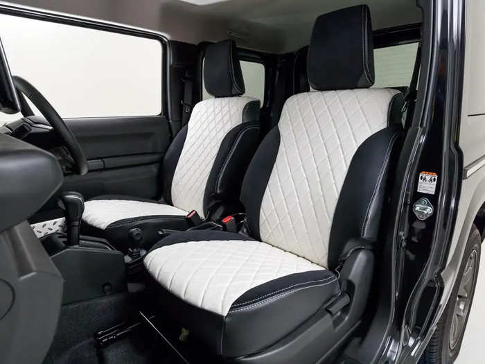... and sports quilted, suede-feel seat covers to match its luxurious exterior.