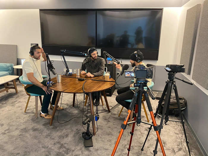 For the podcast, Saleh and Albaher invited on Sadam Ali, a professional boxer whose family is also from Yemen. Like many YouTubers, Saleh and Albaher have starting pursuing boxing careers — and have employed Ali as their trainer.