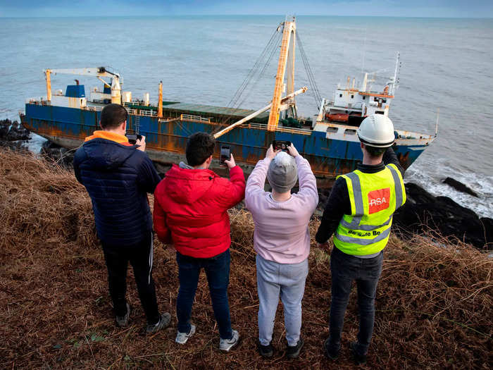 "To have a ship drifting around like that for 18 months is not common," Irish government official Robert McCabe told the BBC News.