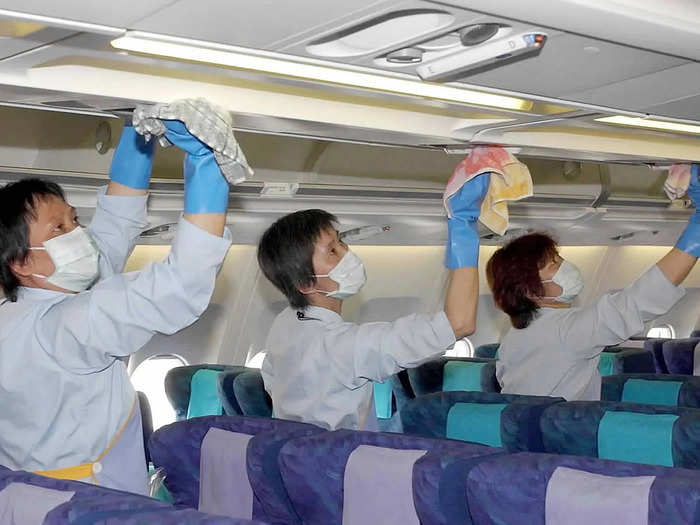 Because SARS was spread through coughing and sneezing, surfaces like the insides of planes were wiped down. Beijing