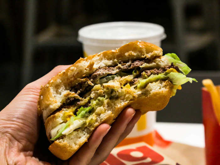 But compared to the Whopper, eating a Big Mac is like eating a big cloud of nothing.