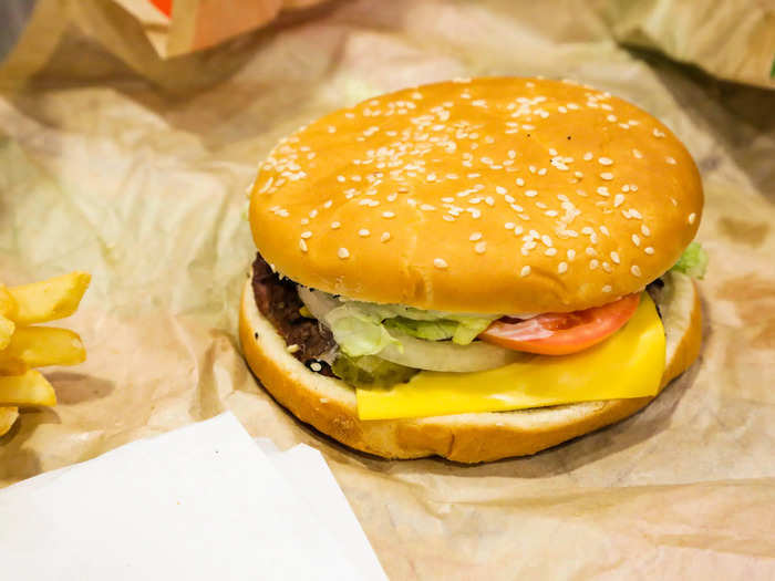 The Whopper is a whale of a burger. It