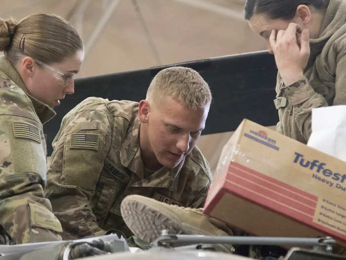 "Coordinating with the Air Force to bring the 82nd into theater was a challenge because the offload process is different," said Flannery. "The determining factor of success for us was our communication and coordination with their key leaders to get our equipment prepositioned for their arrival."