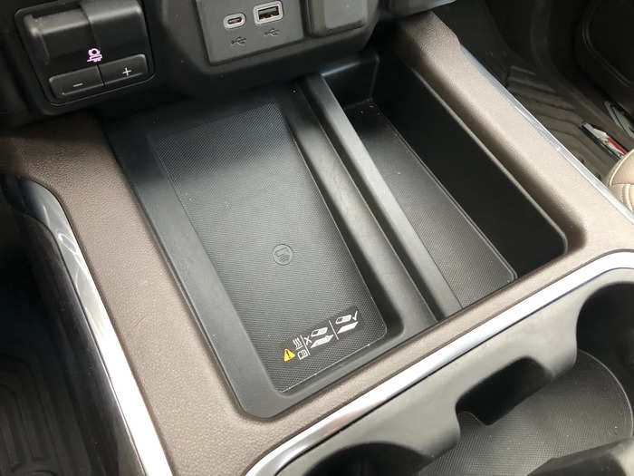 It also has wireless charging, which is a must-have in my book. But should your devices not support wireless re-juicing, there are also plenty of other options in the Silverado.