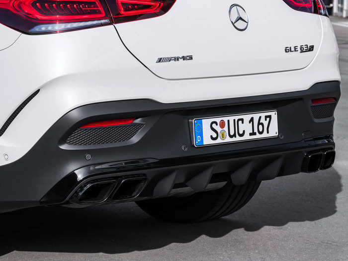 To complement its juiced-up engine, the GLE 63 S coupe also gets flared fenders, a rear diffuser, ...