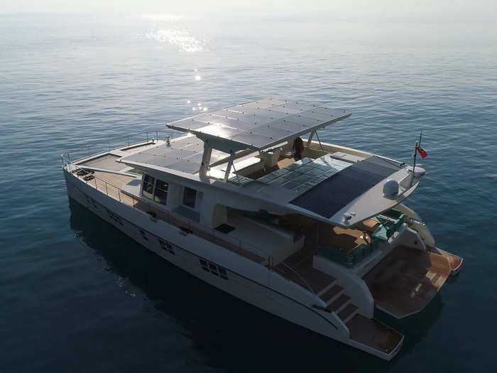 The 64-foot boat can come in several different layouts.