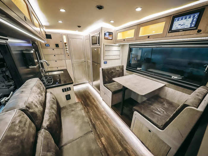 The windows are flush mount and molded onto the body of the vehicle, saving space while preventing leaks and resealing needs, according to Earthroamer. They also have screens and blinds.