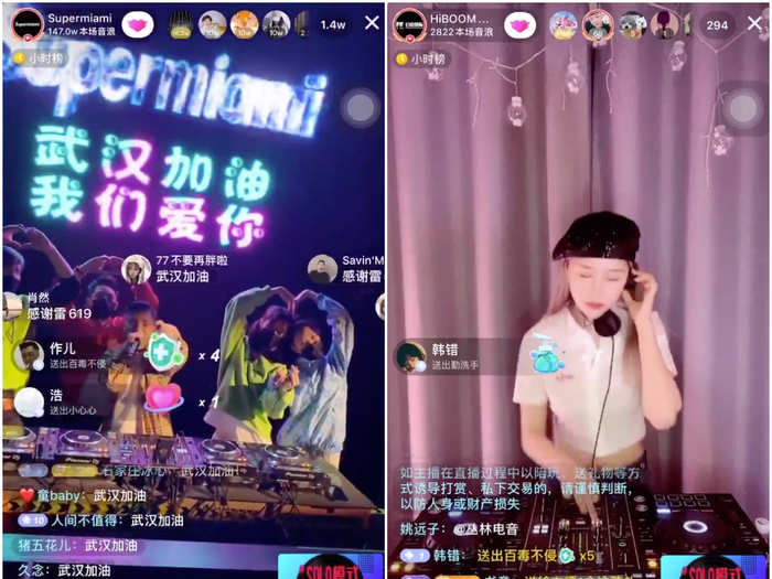 They can also be incredibly lucrative for the clubs. In a livestream that gained 71,000 views, Shanghai club TAXX earned $104,000 in tips from online viewers paying through the app.