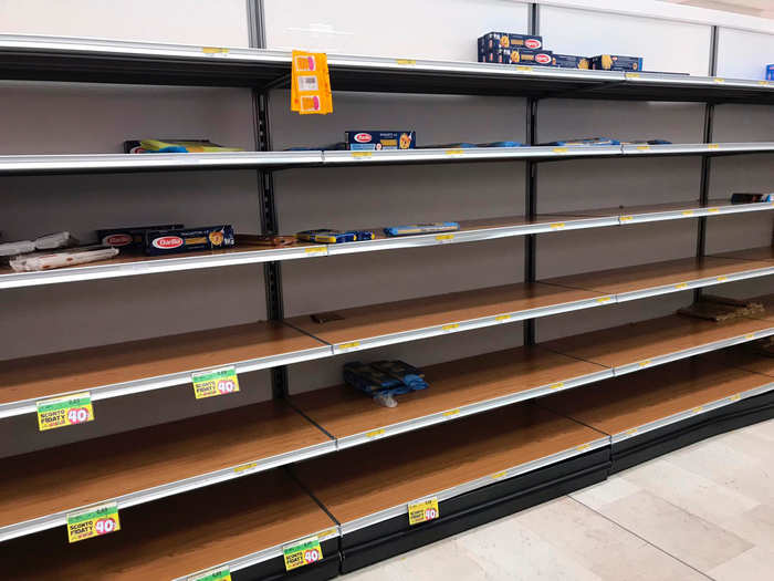 A woman named Colette Walsh, who lives in Lissone, told the BBC that people were "panic-buying" and shelves were already empty.