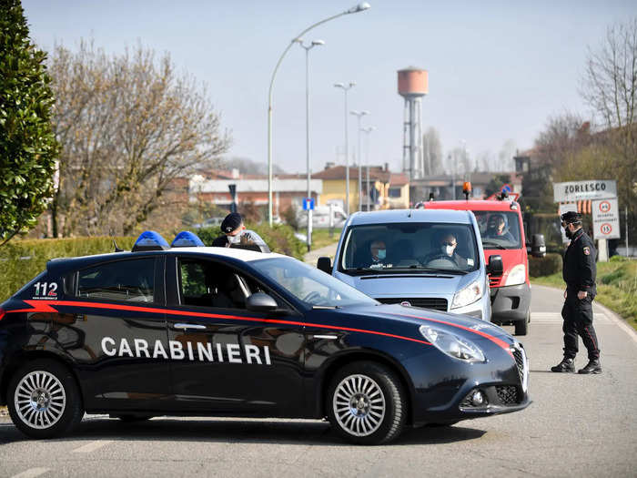 Things escalated late on Saturday. A dozen Italian towns were put on lockdown. According to a BBC map, the largest cluster of towns are to the southeast of Milan, while another town is to the west of Venice.