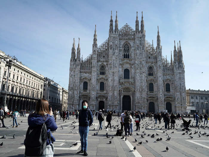 Lombardy and Veneto, both in northern Italy, are the two regions with the most confirmed cases. According to the Financial Times, they make up about a third of Italy