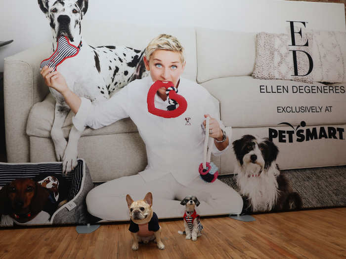 DeGeneres also spoils her pets. She and de Rossi have four dogs and three cats at home.