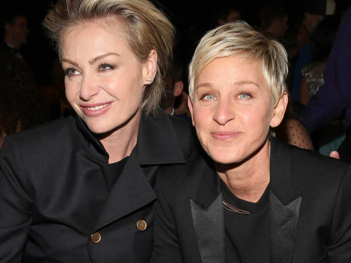 In an interview, DeGeneres said she spoils her wife with gifts "almost daily, if not monthly," bringing her home everything from dresses to jewels.