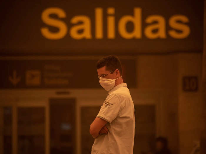 It was particularly bad timing as the sand storm struck during the British school holidays.