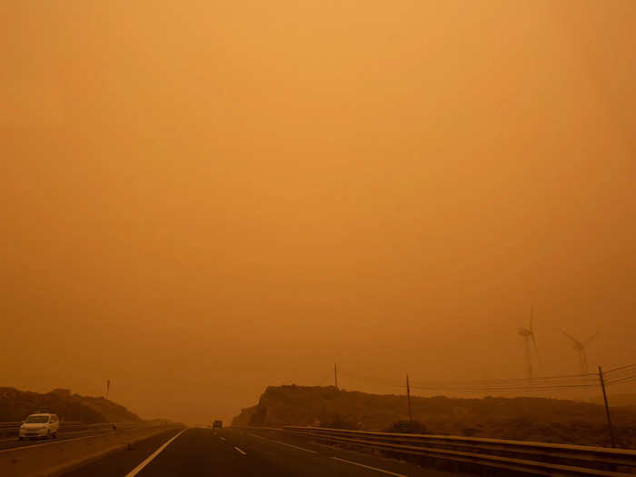 The sky turned orange, and air quality plummeted. Spanish Meteorological Agency expert Emilio Cueas Agullo told Al Jazeera, "It is Dantesque and brutal. It seems like Mars."