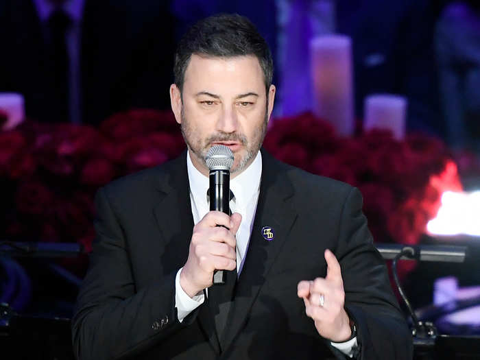 Jimmy Kimmel cried as he spoke about the nine people who died in the crash.