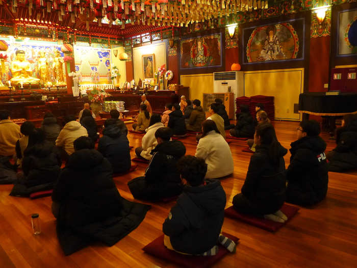 We also participated in our first Buddhist ceremony.