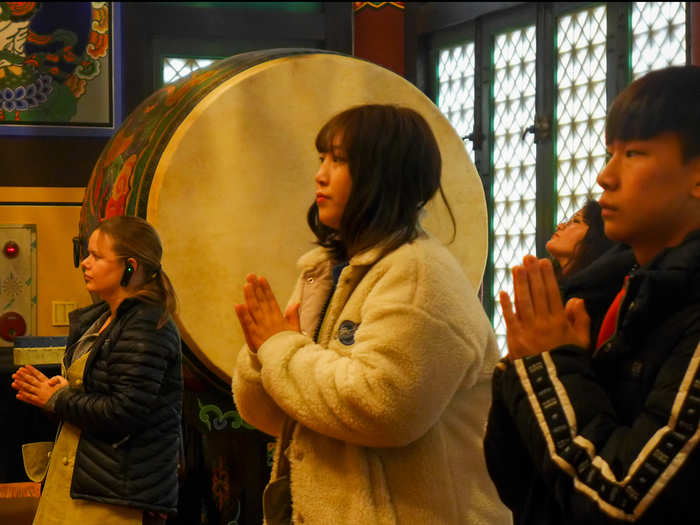 Throughout my stay, everyone at the temple kindly included me despite being the only person who did not speak Korean.