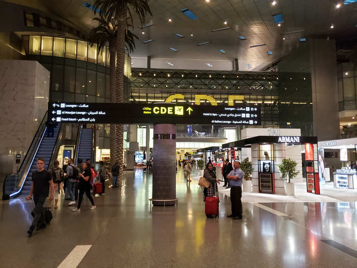 There are several lounges at Hamad International Airport, but Al Mourjan Business Lounge is the dedicated lounge for Qatar business and Oneworld First and Business passengers. Oneworld Sapphire members who fly economy do not have access to it.