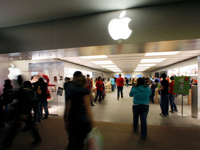 The Glendale store opened a few hours later at 10 a.m. in California.