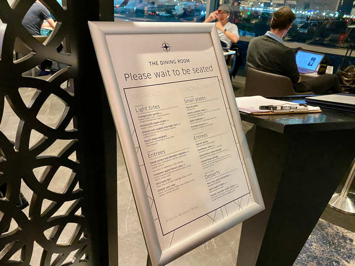 The real highlight, though, is the complimentary dining room. There are 24 tables, so there could be a short wait depending on the time of day, but the host can take your name down and let you know when to come back.