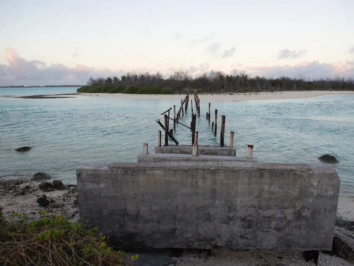 The atoll is made up of Wilkes, Wake and Peale islands, Wake being the largest and containing most of the infrastructure of the island as well as the flight line.