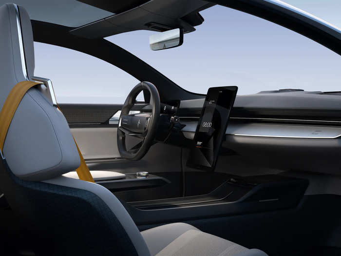 Not to mention, the Precept has a 15-inch center touchscreen and a 12.5-inch display for the driver. Polestar says that eye-tracking technology will monitor where the driver is looking and change what