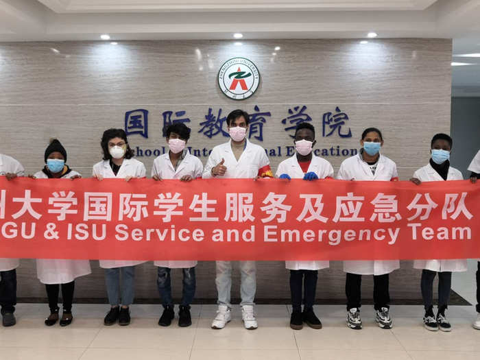 Meanwhile, on February 14, teams of international students formed an emergency response team to combat the coronavirus in Zhengzhou.