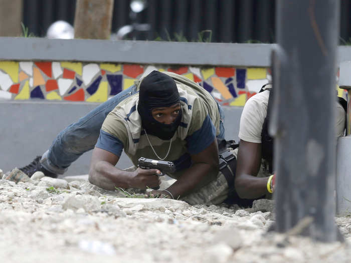 Gunfire was exchanged for hours. At one point, a drone was spotted taking photos of the battle. Officers followed the drone back to Radio Caraibes, a broadcaster, and opened fire on the building. There have been no reports of anyone being hurt there.